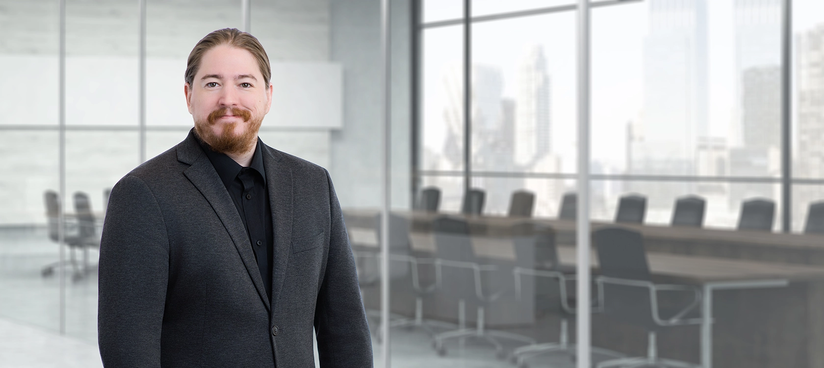 Professional portrait of William R. James