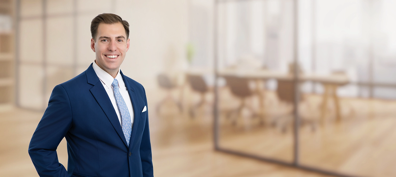 Professional portrait of Silas B. Petrie