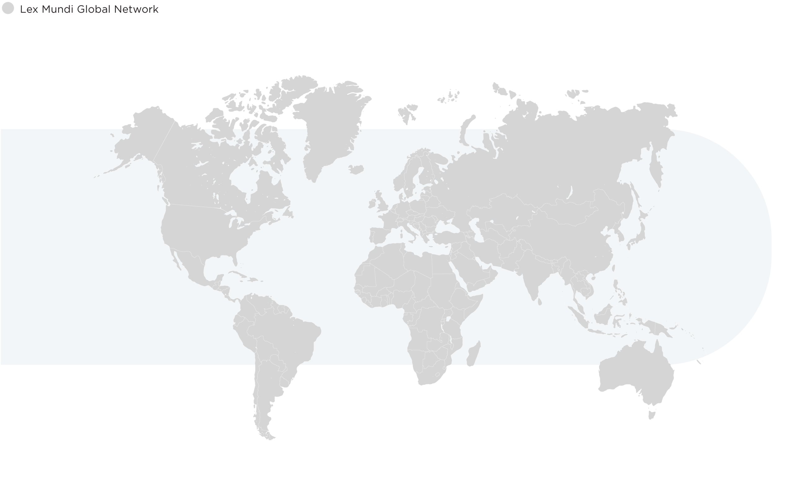 Stylized world map highlighting the global reach of the Lex Mundi Global Network across North America, Europe, Asia, Africa, and Australia.