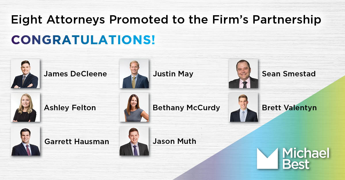 eight attorneys promoted to firm's partnership